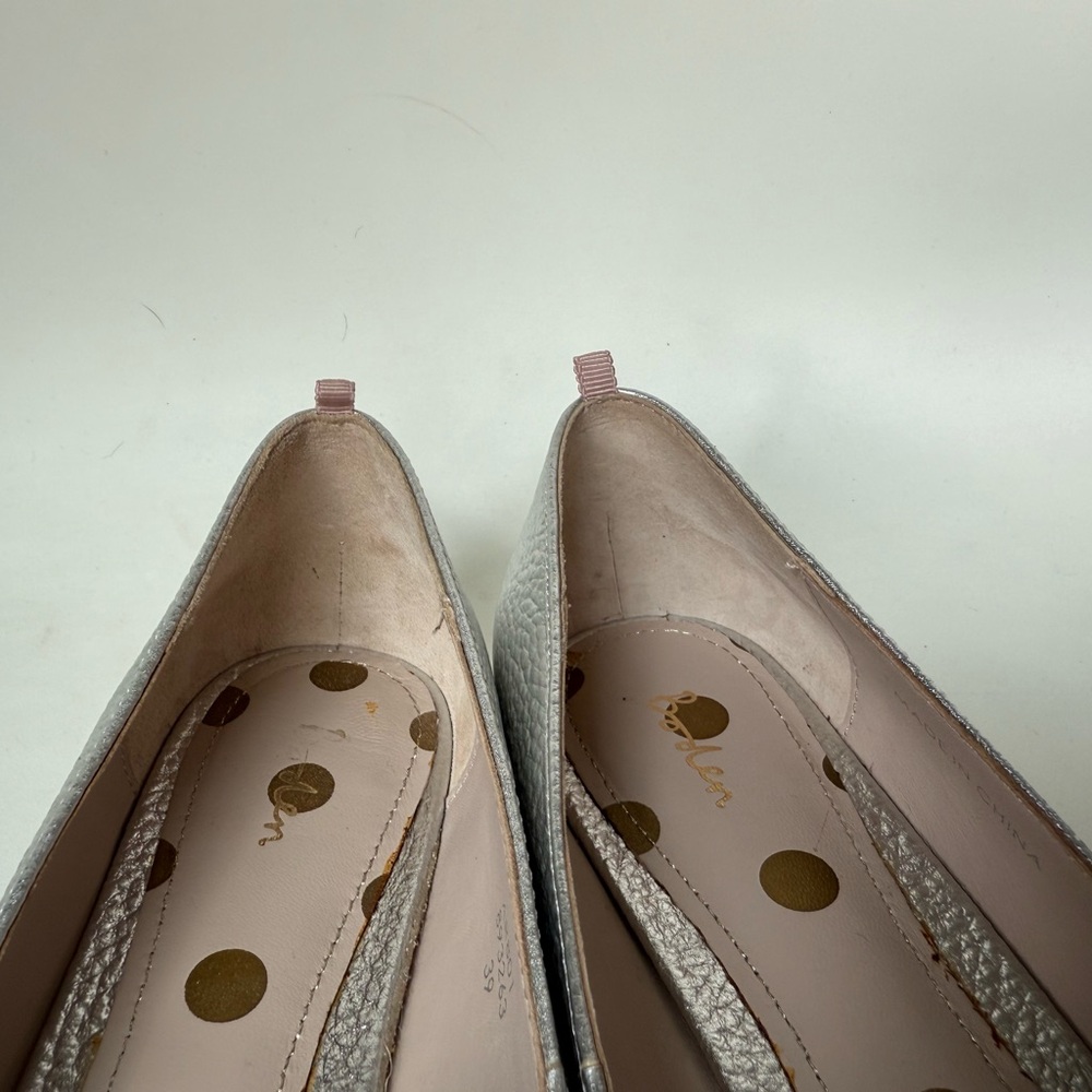 Mini Boden Silver Pointed Toe Flats - Picture 8 of 16